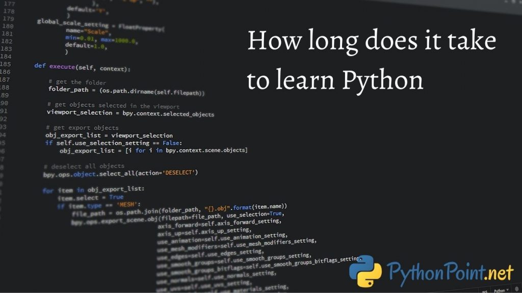 How Long Does It Take To Learn Python PythonPoint