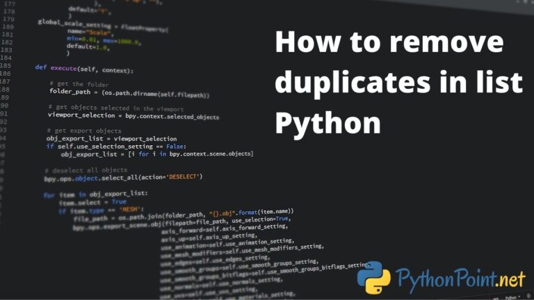 how-to-remove-duplicates-in-list-python-pythonpoint