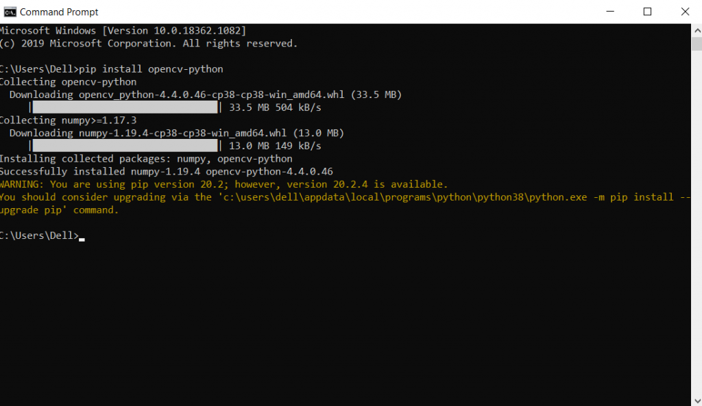 how-to-install-opencv-cv2-in-python-with-example-in-windows-10-python