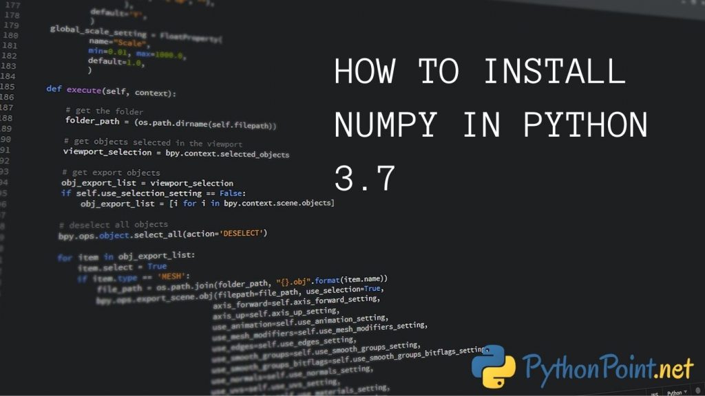 Install Numpy In Python Terminal