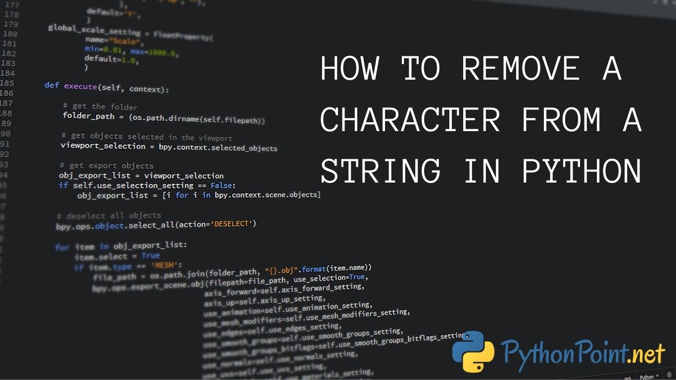 how-to-remove-a-character-from-string-in-python-pythonpoint