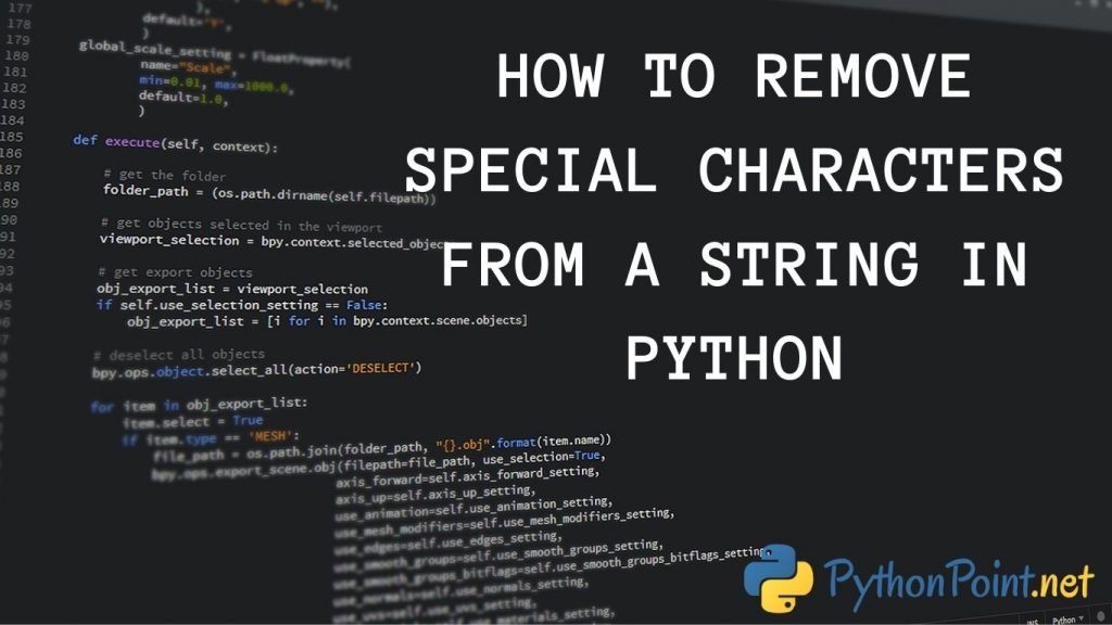 how-to-remove-special-characters-from-a-string-in-python-pythonpoint