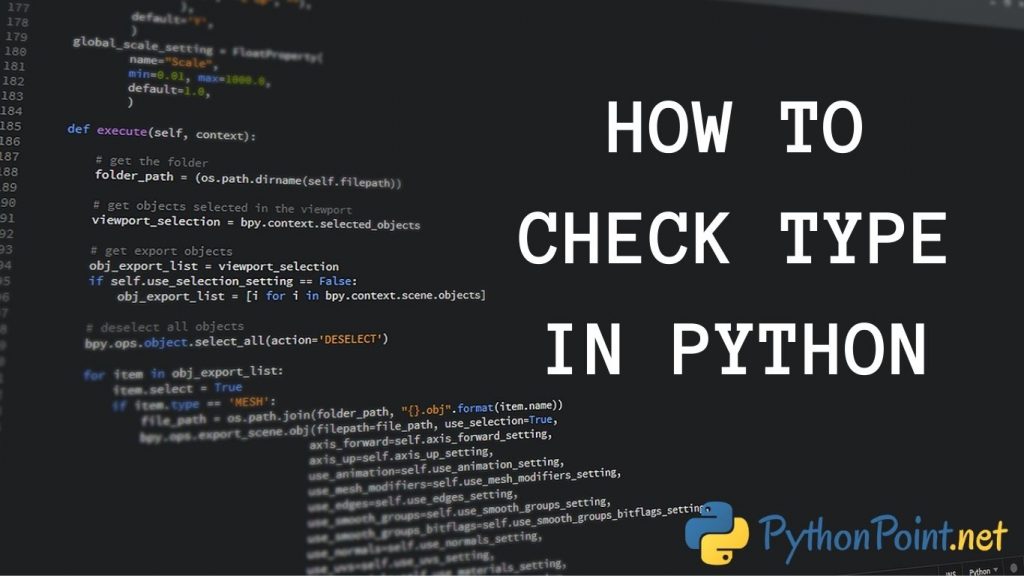 how to check type in python
