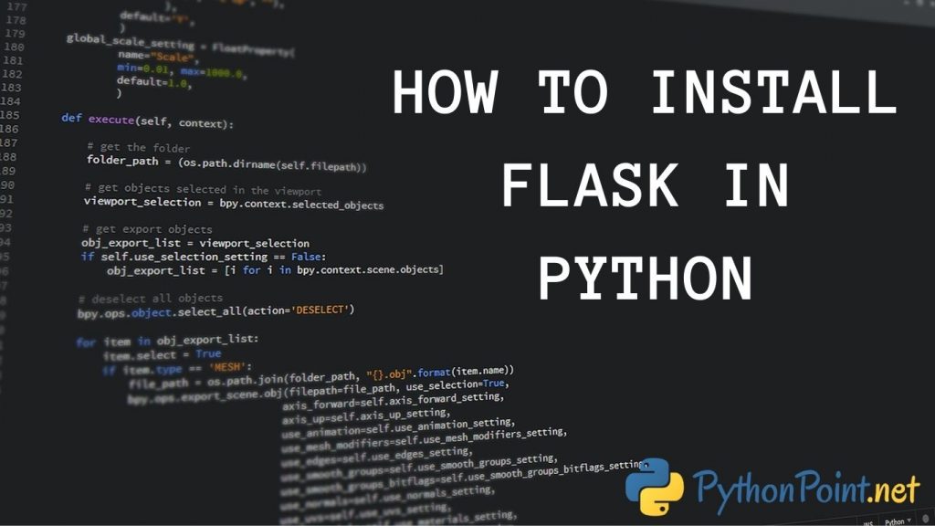 how to install flask in python