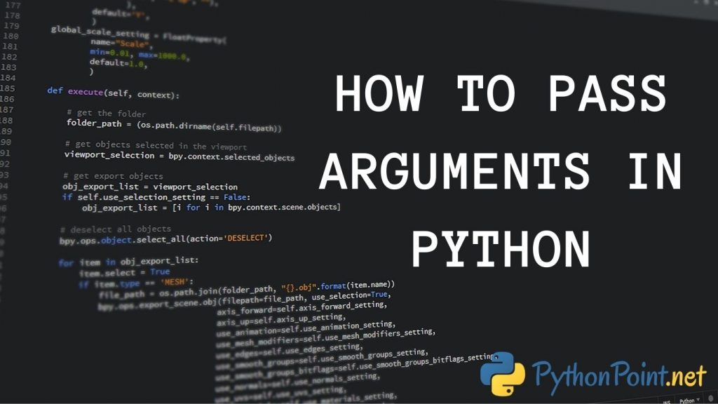 how-to-pass-arguments-in-python-pythonpoint