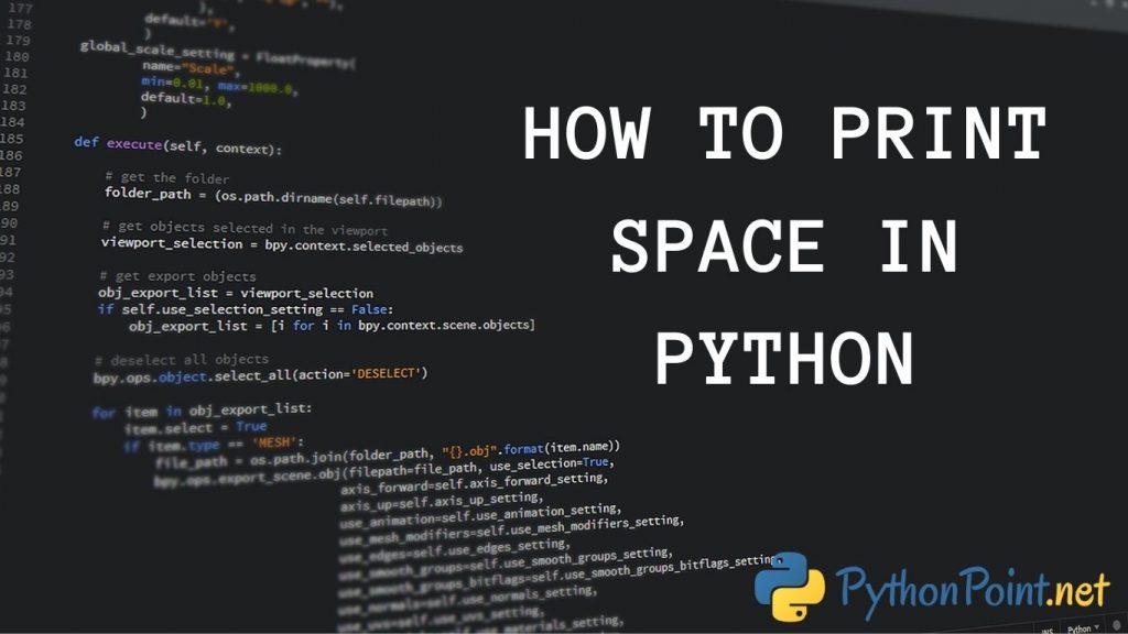 Special Character For Space In Python