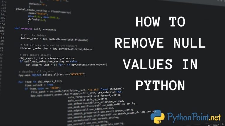 Python Dataframe Remove Null Values