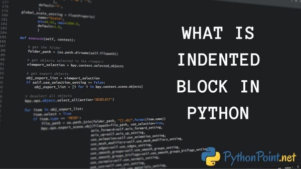 What Is Indented Block In Python PythonPoint