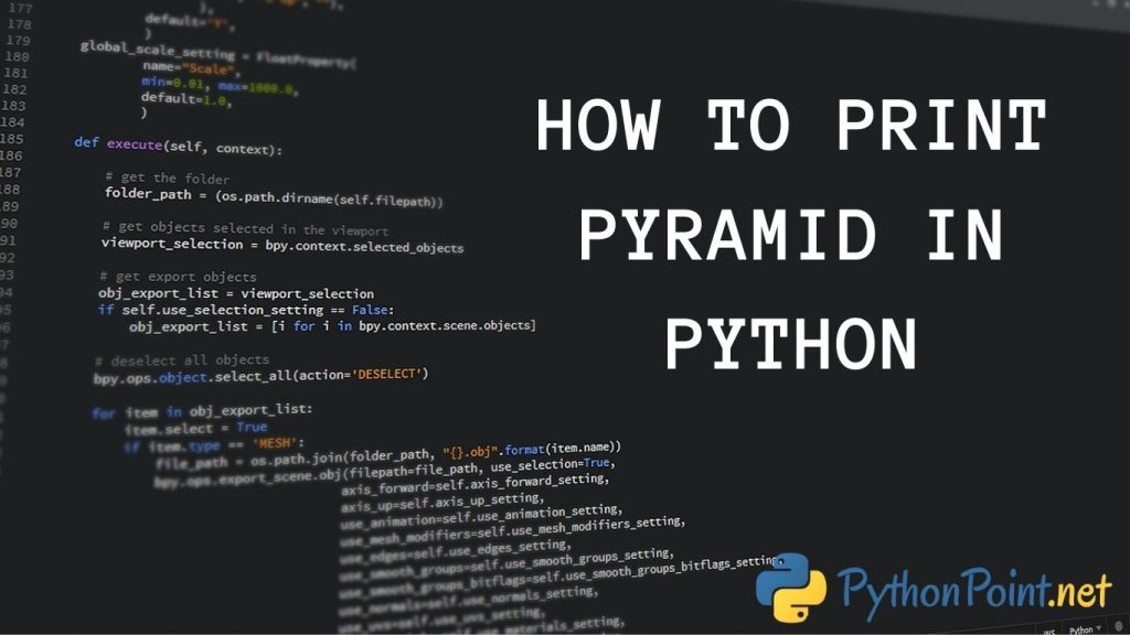 how to print pyramid in python