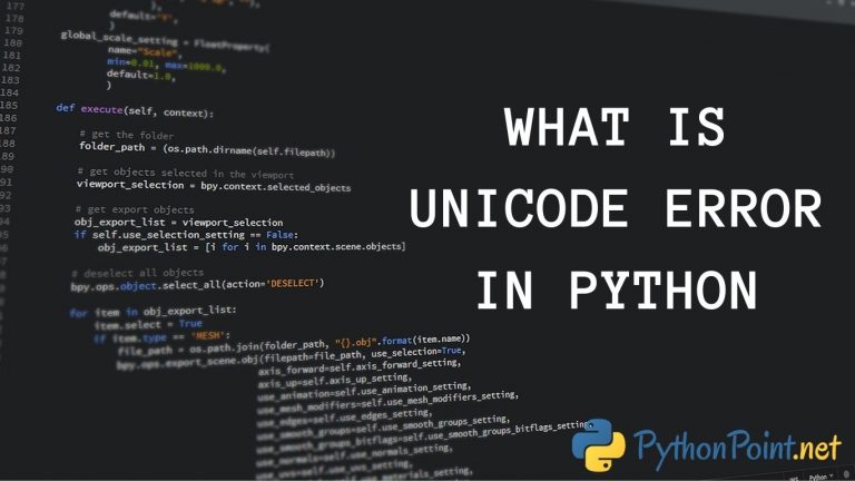 what-is-unicode-error-in-python-pythonpoint